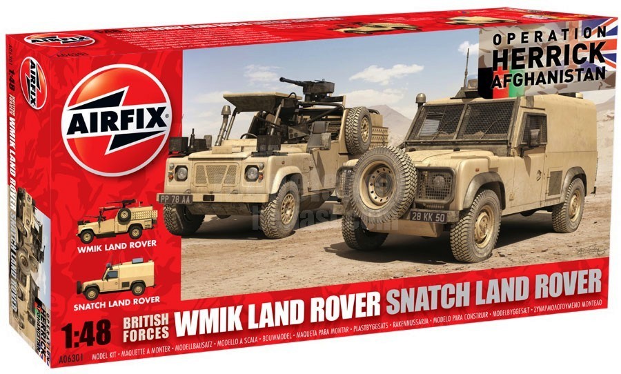 Военни джипове - WMIK Land Rover и Snatch Land Rover - Два сглобяем модел - макет