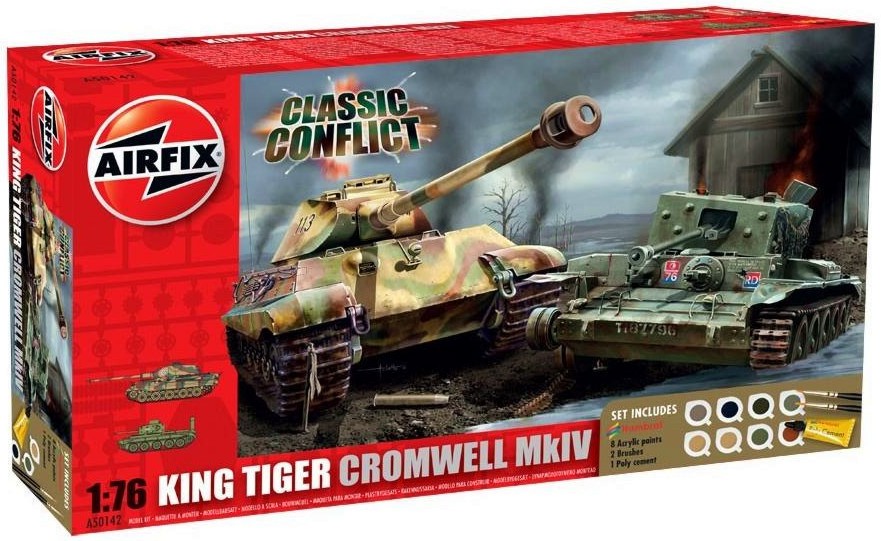 Танкове - Cromwell MkIV и King Tiger - 2 сглобяеми модела - макет