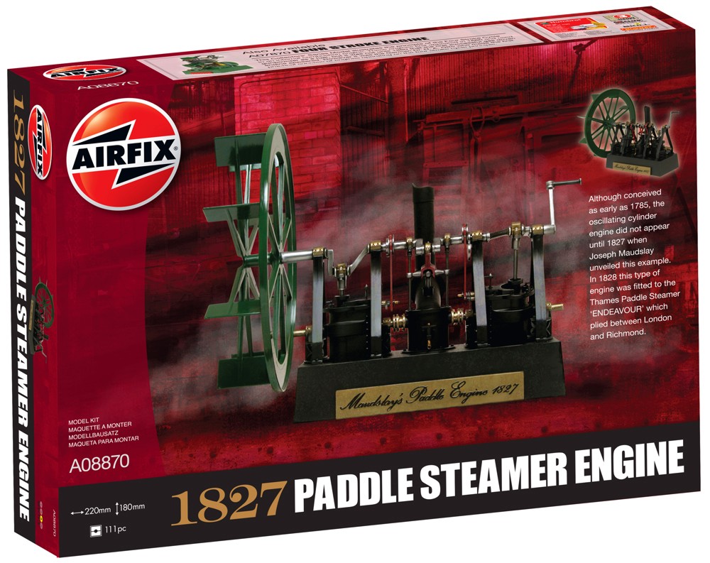 Парен двигател - 1827 Maudslay's Paddle Steamer Engine - Сглобяем модел - макет