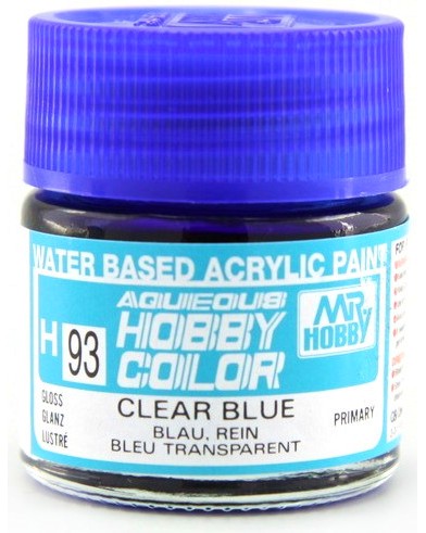 Акрилна боя на водна основа - Mr. Aqueous Hobby Color: Прозрачна - Боичка за оцветяване на модели и макети - 10 ml - продукт