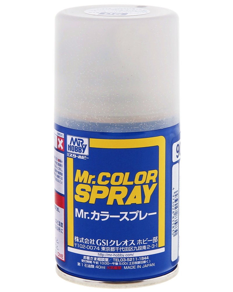 Акрилна боя-спрей на ацетонова основа - Mr. Color Spray: Металик - Флакон от 100 ml - продукт