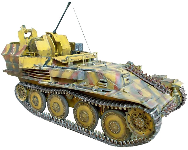 Самоходно оръдие -  Sd.Kfz.140 Flakpanzer Gepard - Сглобяем модел - макет