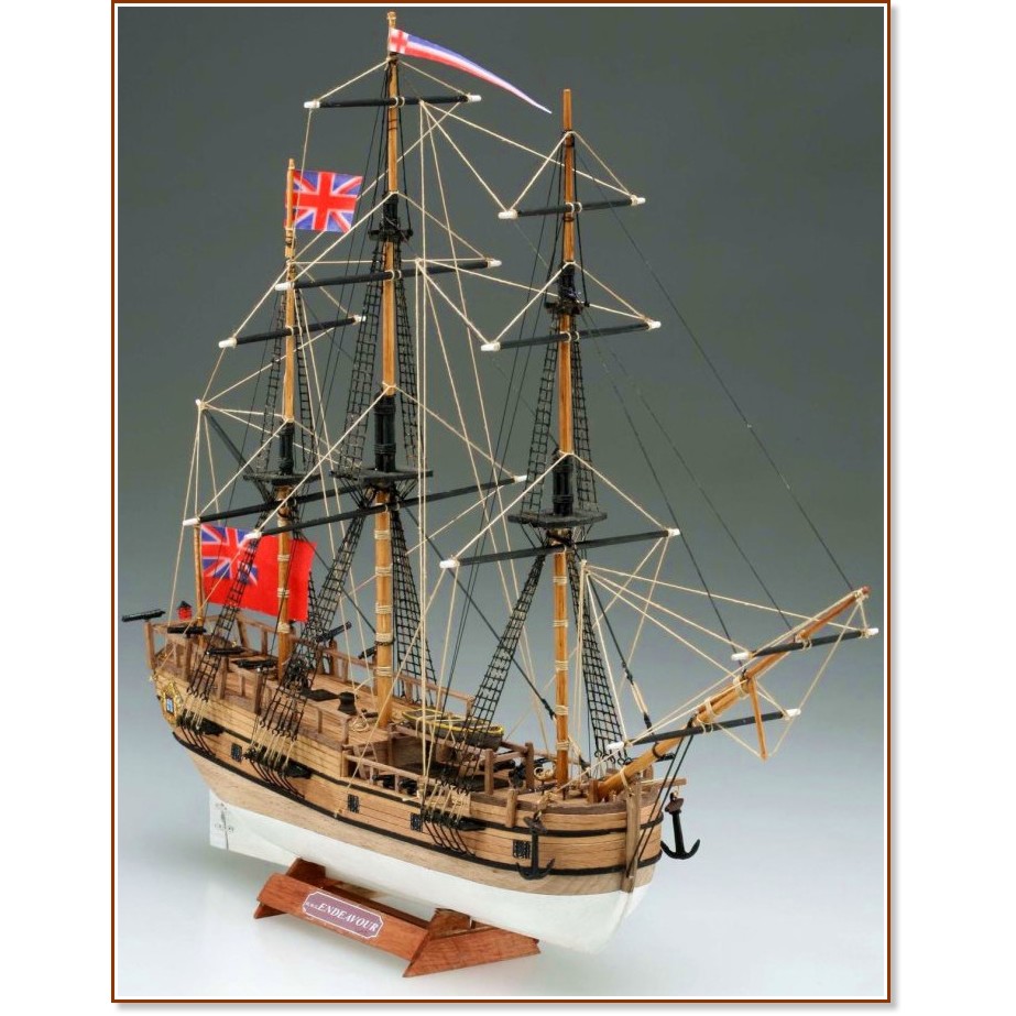 Барк - Endeavour - Сглобяем модел на кораб от дърво - макет