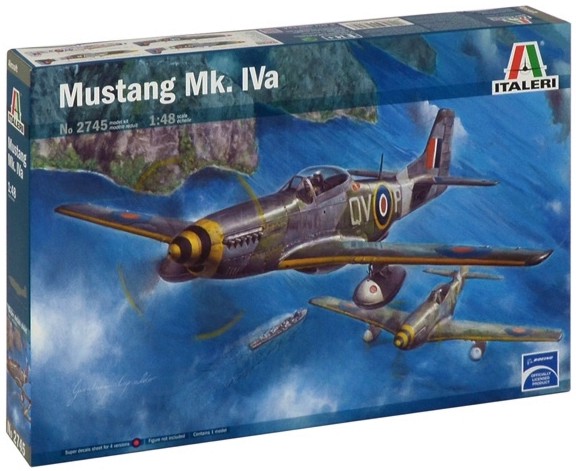 Военен самолет - Mustang Mk. IVa - Сглобяем авиомодел - макет