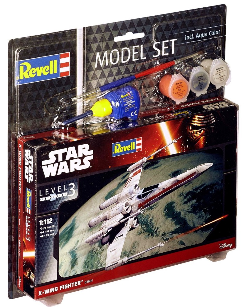 ���������� ���������� - X-Wing Fighter - �������� ����� �� ������� "Revell: Star Wars" - �������� � ������ � ������ - �����