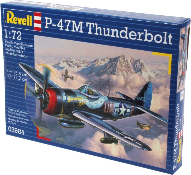 Военен самолет - P-47 M Thunderbolt - Сглобяем авиомодел - макет