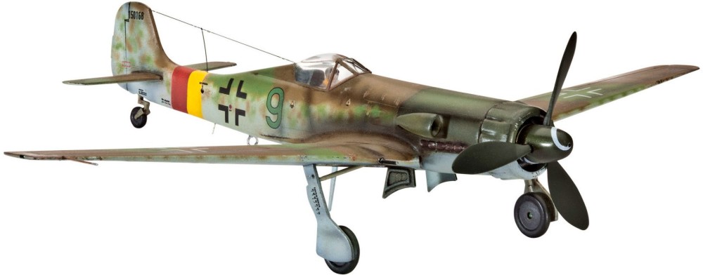 Военен самолет - Focke Wulf Ta 152 H - Сглобяем авиомодел - макет