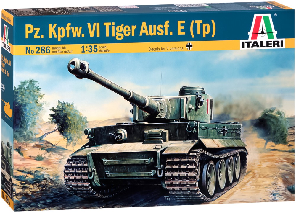 Танк - Panzerkampfwagen VI Tiger Ausf. E - Сглобяем модел - макет