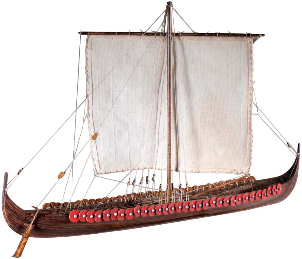 Викингски кораб - Longship - Сглобяем модел на кораб от дърво - макет