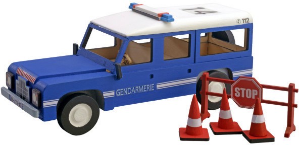 Полицейски патрул - Дървен детски сглобяем модел от серията "Junior Collection" - макет
