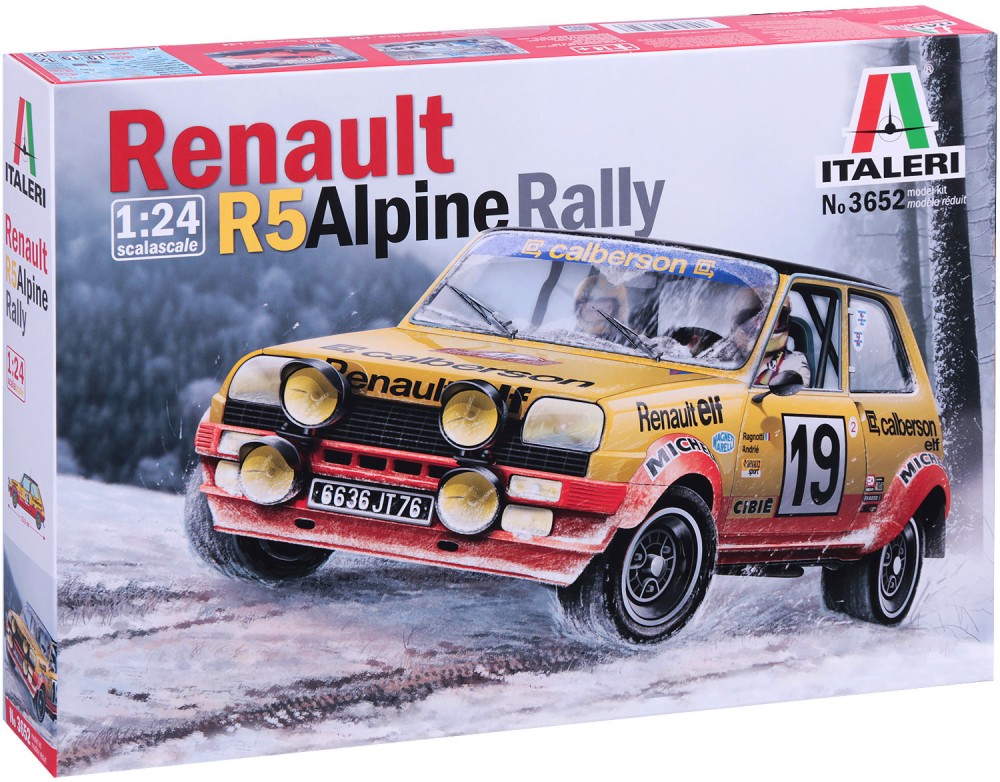 Състезателен автомобил - Renault R5 Alpine Rally - Сглобяем модел - макет