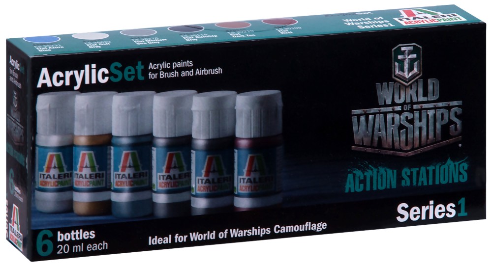 Acrylic Set - Series 1 -      "World of Warships - Action Stations" - 