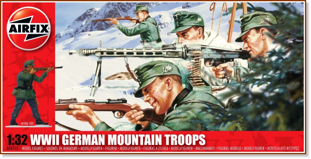 Германска планинска войска - Комплект от 20 фигури - макет
