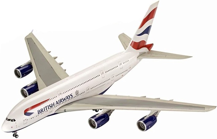 Пътнически самолет - Airbus A380 - 800 British Airways - Сглобяем модел - макет