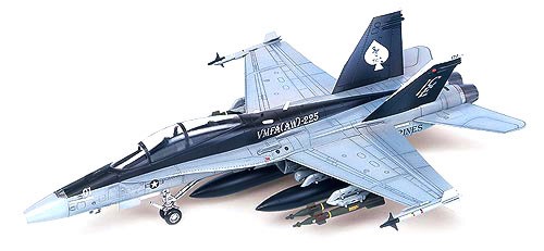Военен изтребител - F/A-18D Hornet - Сглобяем авиомодел - макет