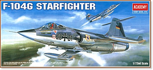 Военен самолет - Starfighter F-104G Военен самолет - Starfighter F-104G - Сглобяем авиомодел - макет