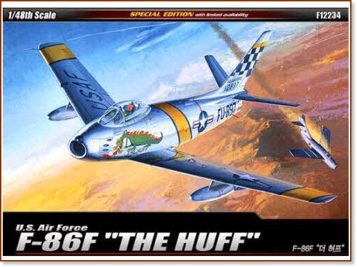 Военен самолет - F-86F Sabre Mig Killer - Сглобяем авиомодел - макет