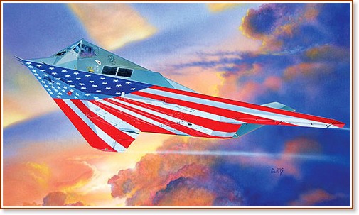   - F-117A Nighthawk Stars and Stripes -   - 
