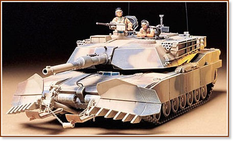 Танк за изравяне на мини - M1A1 Abrams - Сглобяем модел - макет