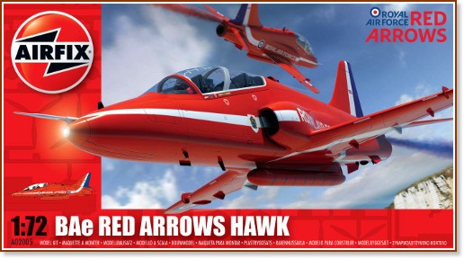 Изтребител - BAe Red Arrows Hawk - Сглобяем авиомодел - макет