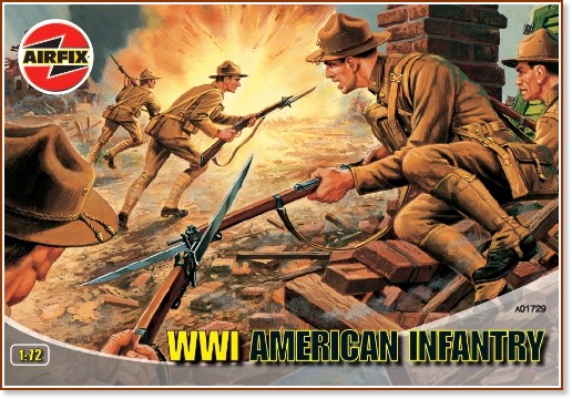 Американски пехотинци от Първата световна война - Комплект фигури - фигури