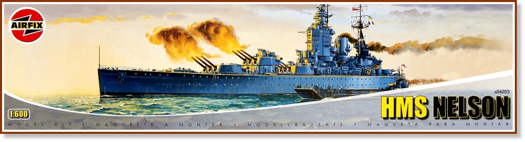 Военен кораб - HMS Nelson - Сглобяем модел - макет