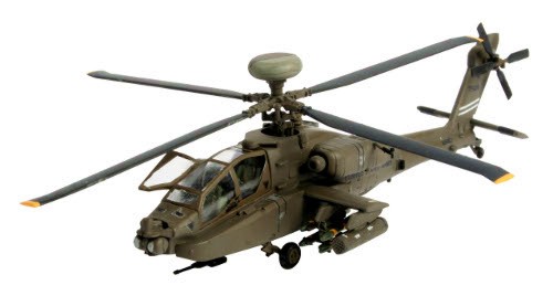 Военен хеликоптер - AH-64D Longbow Apache - Сглобяем авиомодел - макет