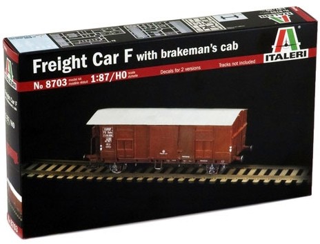 Товарен вагон - Freight Car F - ЖП сглобяем модел - макет
