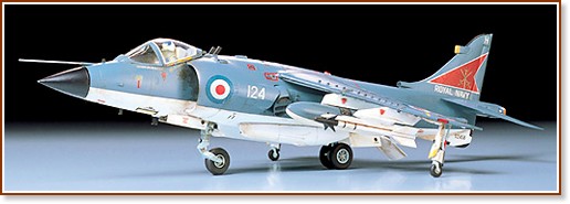 Военен самолет - Hawker Sea Harrier Военен самолет - Hawker Sea Harrier - Сглобяем авиомодел - макет
