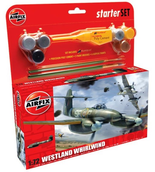 Изтребител - Westland Whirlwind - Сглобяем авиомодел - комплект за начинаещи - макет