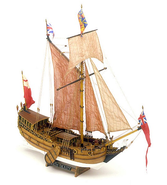 Ветроходен кораб - Yacht Mary - Сглобяем модел от дърво - макет