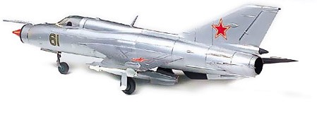 Изтребител - MiG-21 Fishbed - Сглобяем авиомодел - макет