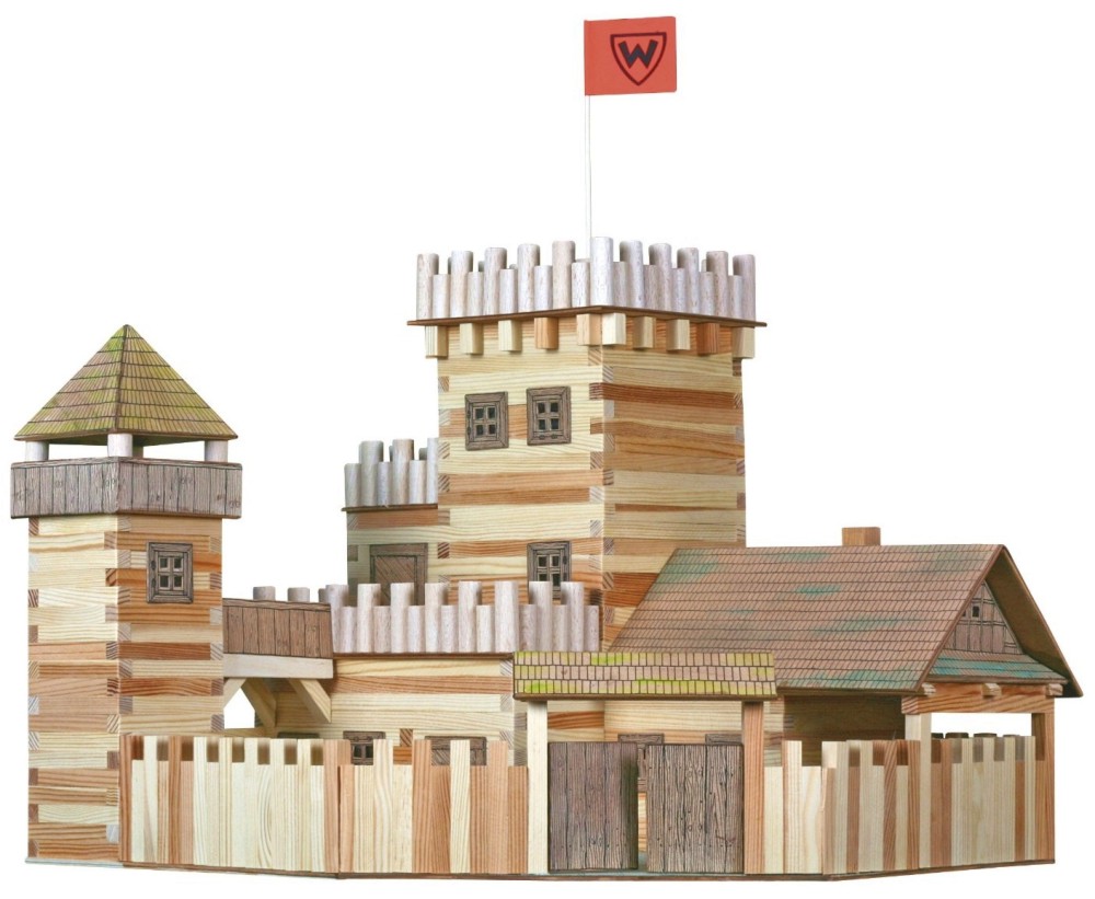 Замък - Сглобяем модел от дърво - макет