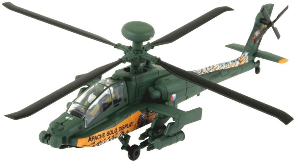 Военен хеликоптер - AH-64 Apache - Сглобяем авиомодел - макет