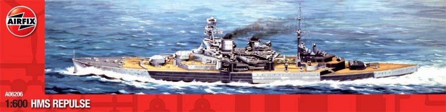 Военен кораб - HMS Repulse - Сглобяем модел - макет