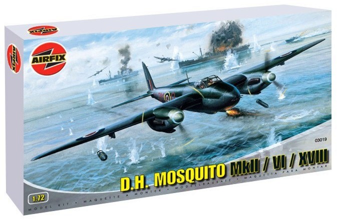 Бомбардировач - De Havilland Mosquito NF.II / FB.VI / MkXVIII - Сглобяем авиомодел - макет