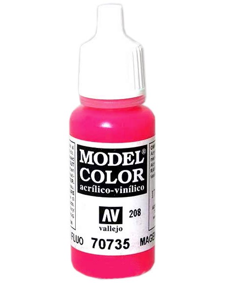 Флуоресцентна акрилна боя - Model color - Боичка за оцветяване на модели и макети - продукт
