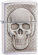 �������������� ������� Zippo Skull with Brain Surprise