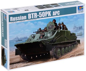 Съветски бронетранспортьор - BTR-50PK APC - Сглобяем модел - макет