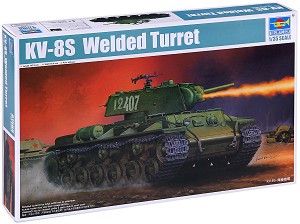 Съветски танк - KV-8S Welded Turret - Сглобяем модел - макет