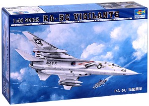 Американски свръхзвуков бомбардировач - RA-5C Vigilante - Сглобяем авиомодел - макет