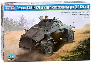 Военен автомобил - SD.Kfz.221 Leichter Panzerspahwagen - 1st series - Сглобяем модел - макет