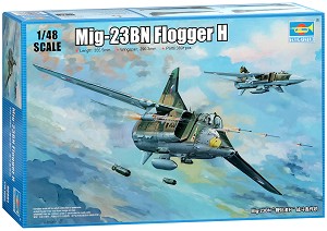 Руски бомбардировач - МиГ-23 БН Flogger H - Сглобяем авиомодел - макет