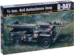 Американска военна линейка - Jeep - Сглобяем модел - макет