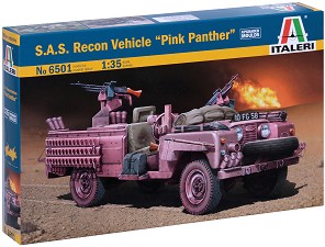 Британски военен автомобил - S.A.S "Pink Panther" - Сглобяем модел - макет