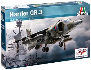 Британски изтребител - Harrier GR.3 - Сглобяем авиомодел - макет