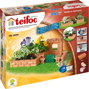 Малка градина - 2 в 1 - Детски сглобяем модел от истински тухлички от серията "Teifoc: Classic" - макет