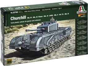 Британски танк - Churchill Mk. III / IV / AVRE / NA75 - Сглобяем модел - макет