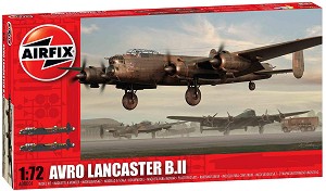 Британски бомбардировач - Avro Lancaster BII - Сглобяем авиомодел - макет