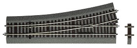 Железопътна релса - Лява стрелка Wl15 - С ъгъл на завиване 15 градуса - макет
